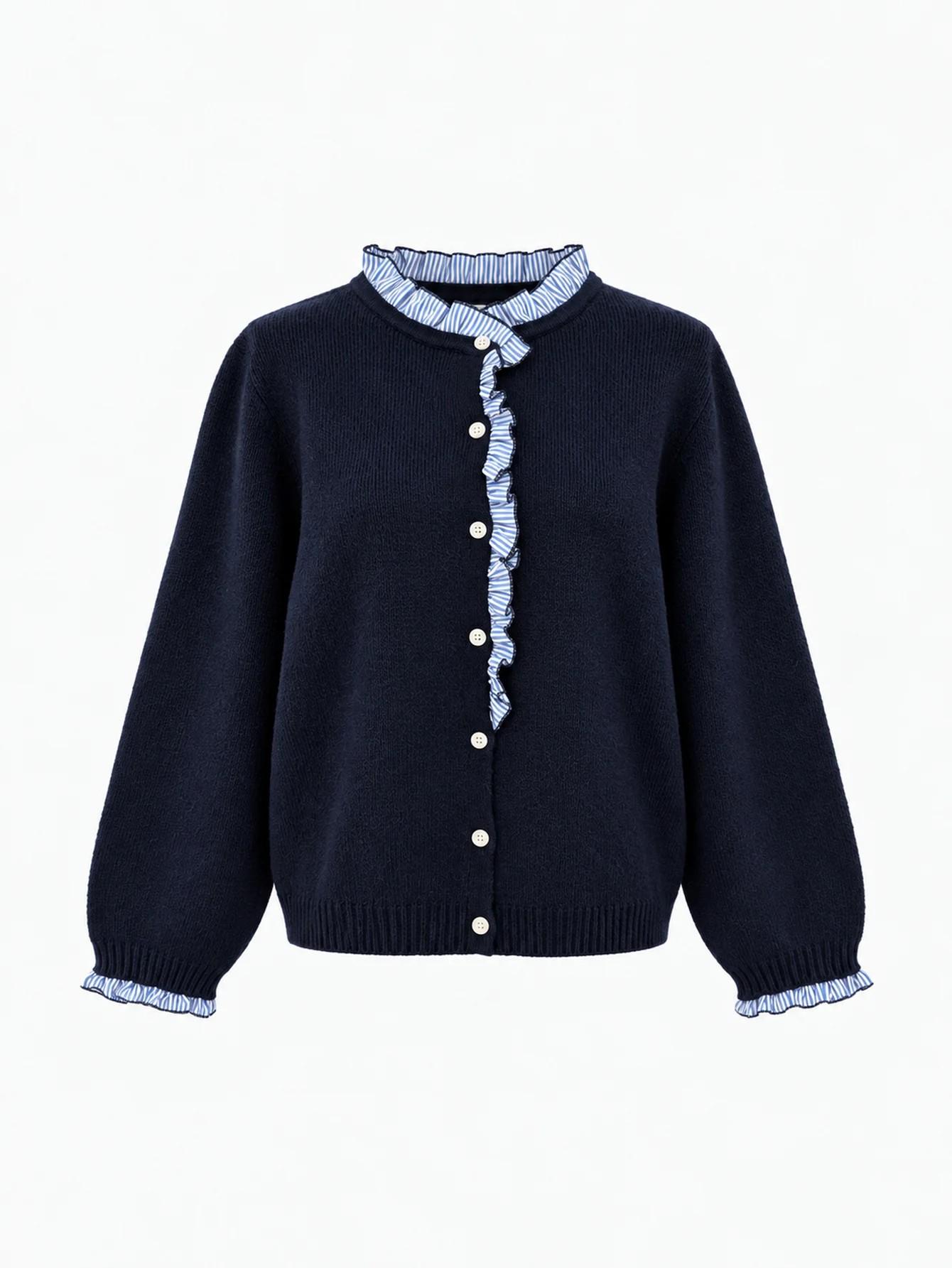 Chaqueta "Volantitos" Marino