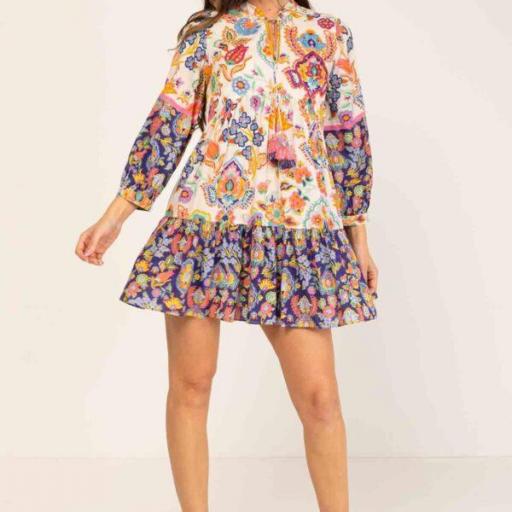 Vestido Corto "Peace and Love" estampados [0]