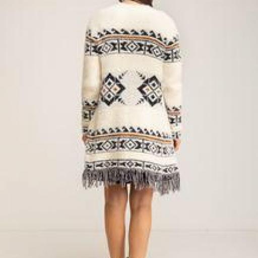 Chaqueta Jaquard Blanca Peace and Love [1]