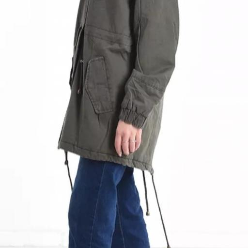 Parka de algodón estilo militar [2]
