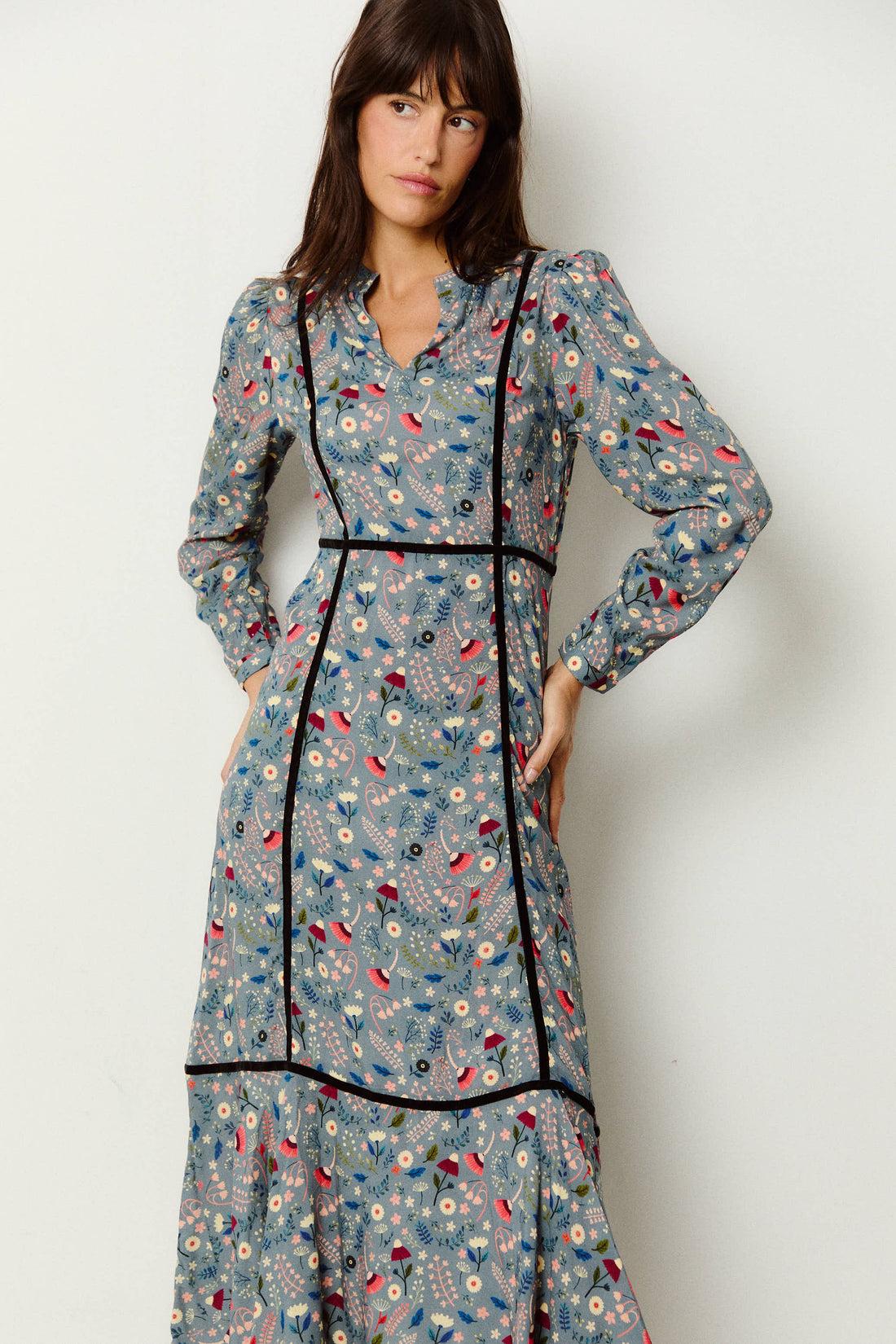 Vestido Castaño de Indias "Greta Antracita"