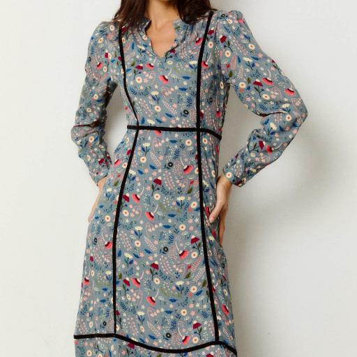 Vestido Castaño de Indias "Greta Antracita" [0]