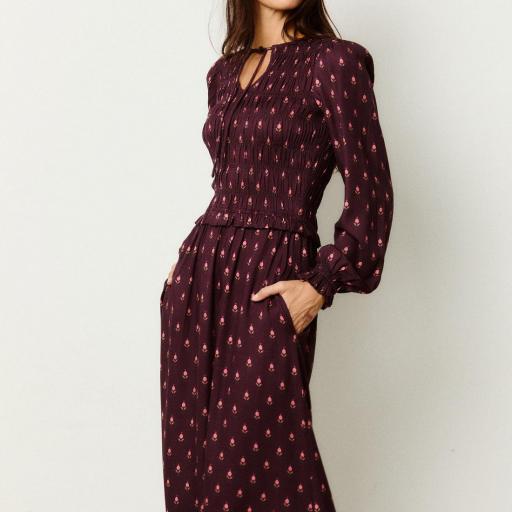 Vestido Castaño de Indias "Tulipán Berenjena" [2]
