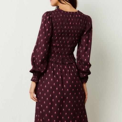 Vestido Castaño de Indias "Tulipán Berenjena" [1]