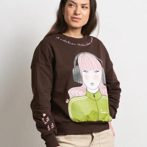 Sudadera Anabel Lee "BLA BLA BLA"