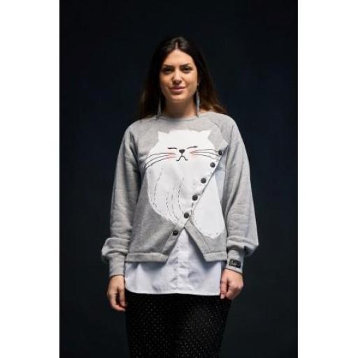 Sudadera Anabel Lee "Gato"