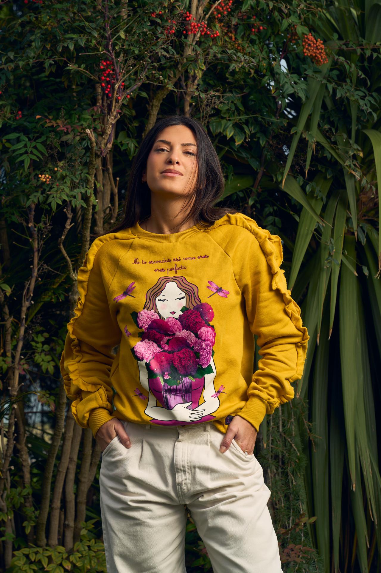 Sudadera Anabel Lee "Hortensia"