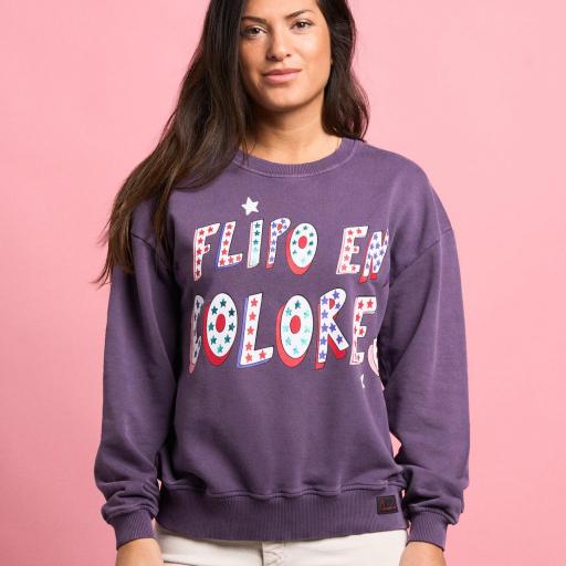 Sudadera Anabel Lee "Flipo en colores" [0]
