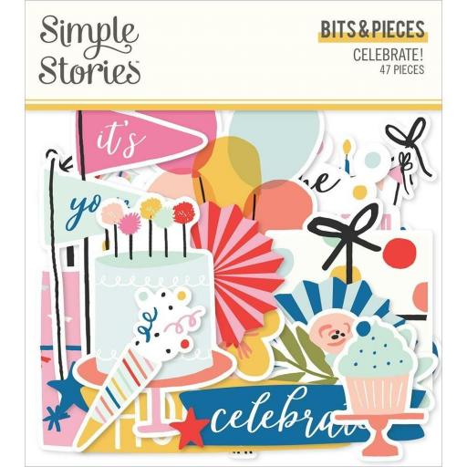 Die Cuts Bits And Pieces Celebrate! Simple Stories [0]