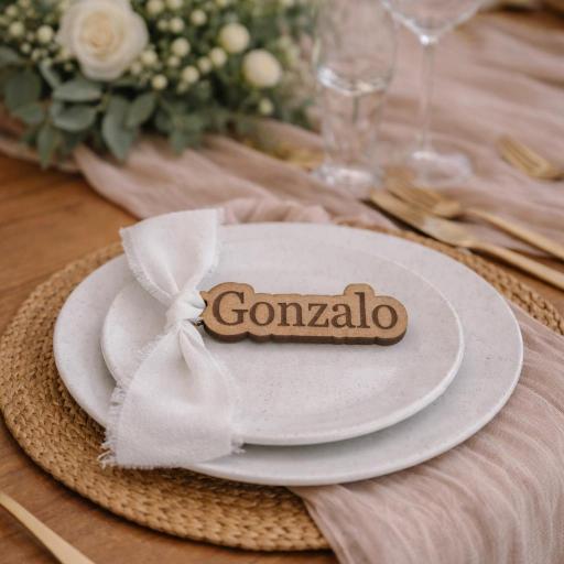 Marcasitios personalizado En Madera Con Cinta Gasa Deshilachada El Rincon Scrap [1]