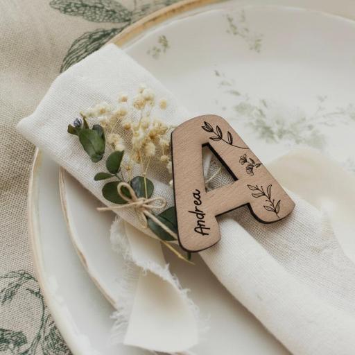 ​Marcasitios Inicial Personalizado En Madera [0]