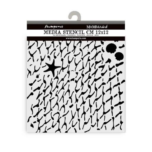 Stencil Red Silent Sea Stamperia 