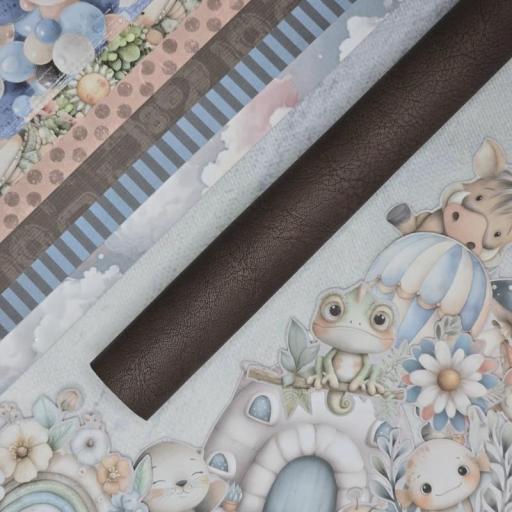 Rollito Ecopiel Texturizada Dark Chocolate Be My Baby Bellaluna Crafts [0]