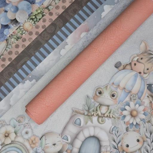 Rollito Ecopiel Texturizada Coral Be My Baby Bellaluna Crafts [0]