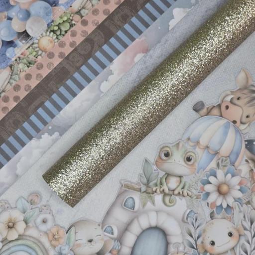 Rollito Ecopiel Glitter Champagne Be My Baby Bellaluna Crafts [0]