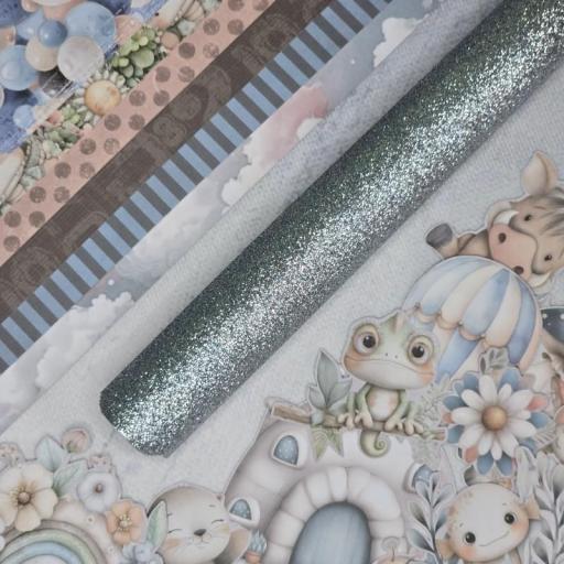 Rollito Ecopiel Glitter Sky Be My Baby Bellaluna Crafts [0]