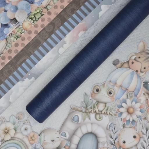 Rollito Efecto Madera Navy Be My Baby Bellaluna Crafts [0]