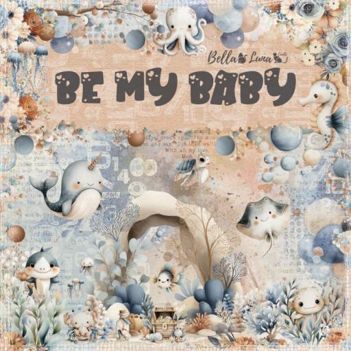 Set de Papeles Be My Baby BellaLuna Crafts [0]