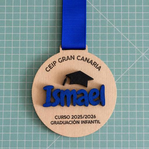 Medalla Graduación Infantil Personalizada de Madera [0]