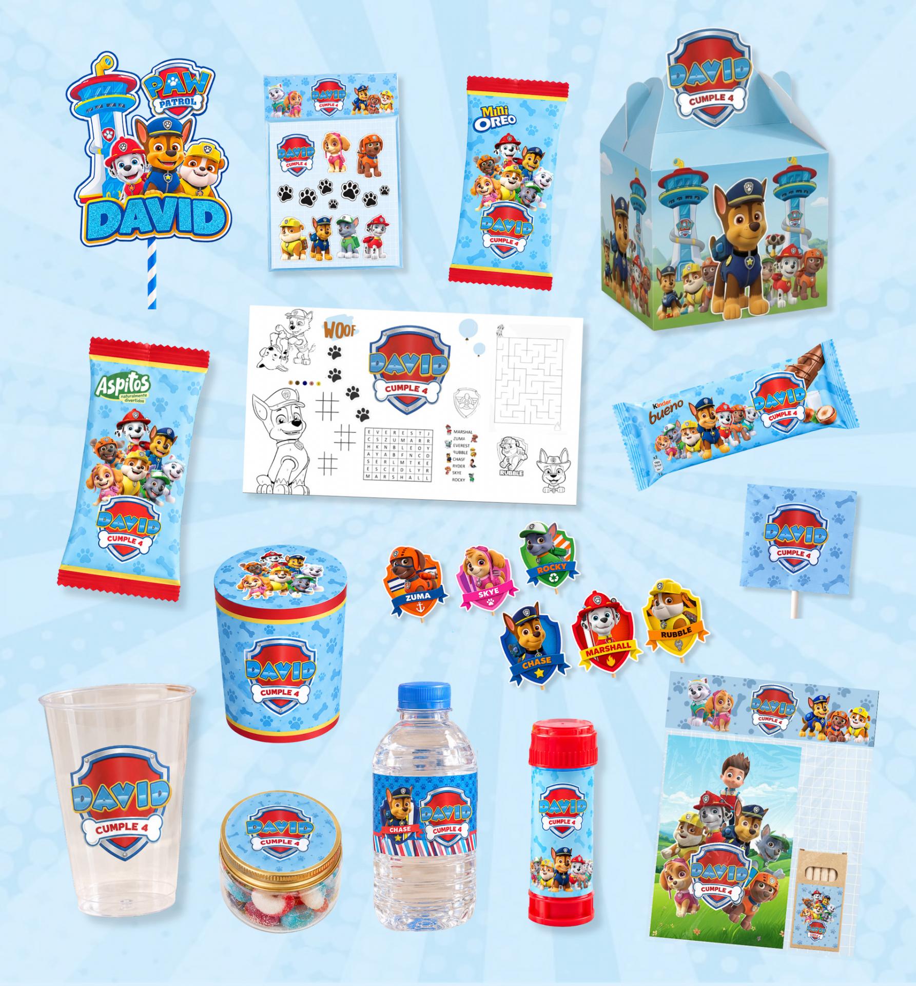 Pack Premium Cumpleaños 10 Niños Personalizado