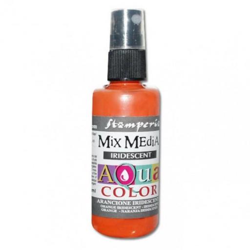 Aquacolor Spray Naranja Iridiscente Stamperia