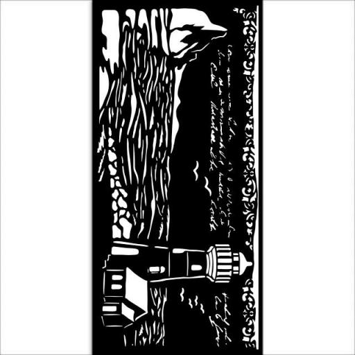 Stencil Faro Silent Sea Stamperia  [1]