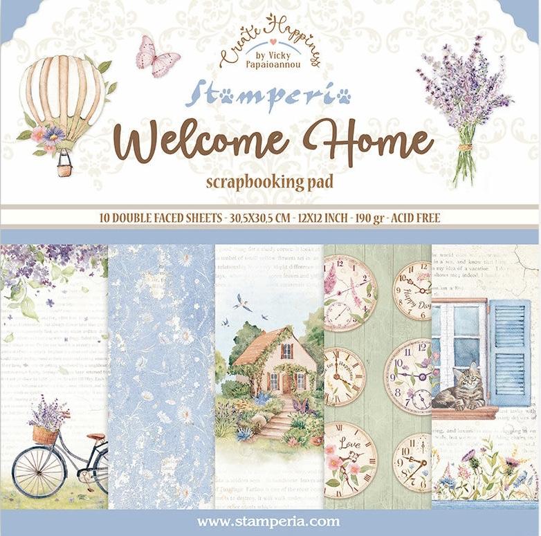 Set de Papeles Welcome Home Create Happiness Stamperia 