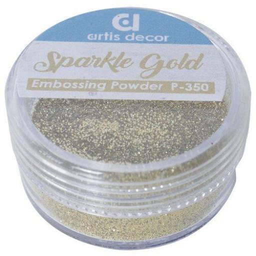 Polvo De Embossing Purpurina Sparkle Gold Artis Decor