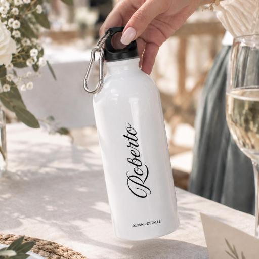 Botella de Aluminio Personalizada para Eventos y Bodas [1]