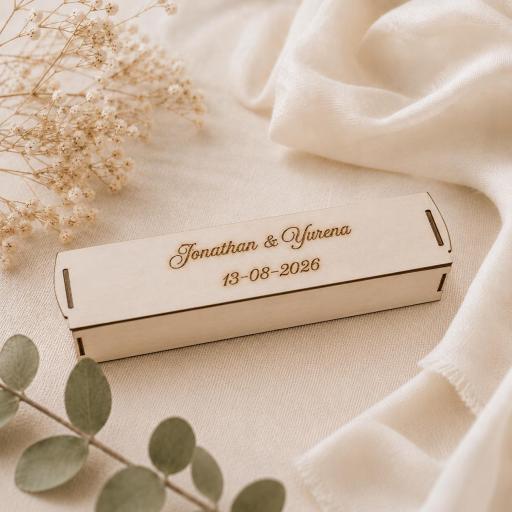Bolígrafo De Bambú Personalizado Para Boda [2]