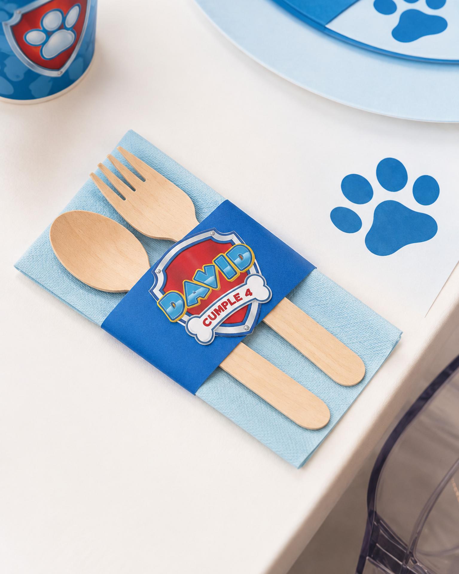 Cenefa para Servilletas y Cubiertos Personalizada