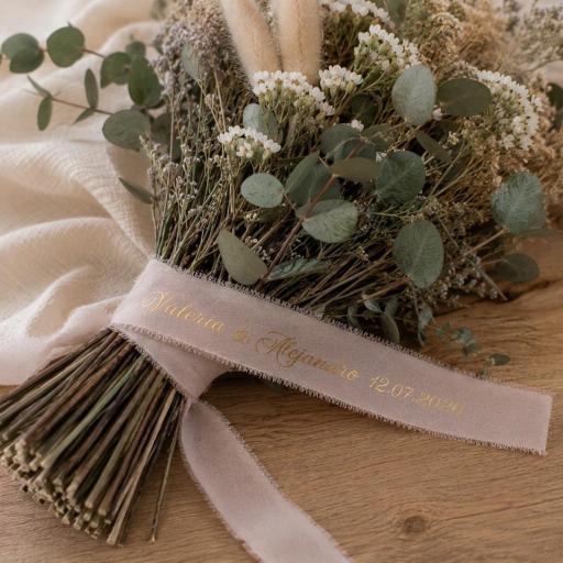 Cinta Personalizada Para Ramo De Novia  [0]