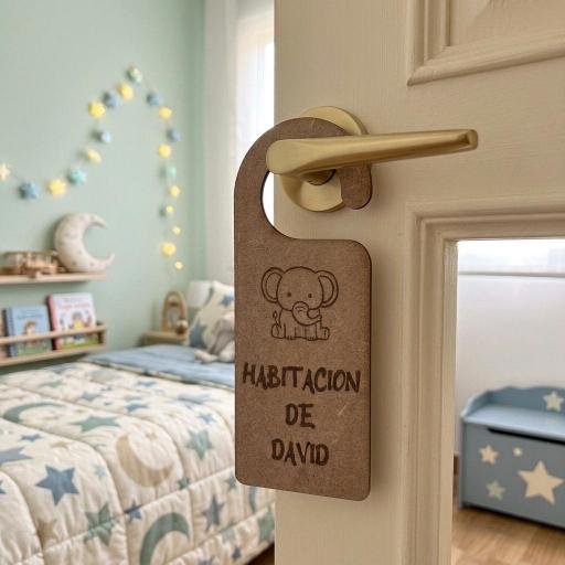 Colgador de Puerta Infantil Personalizado en Madera