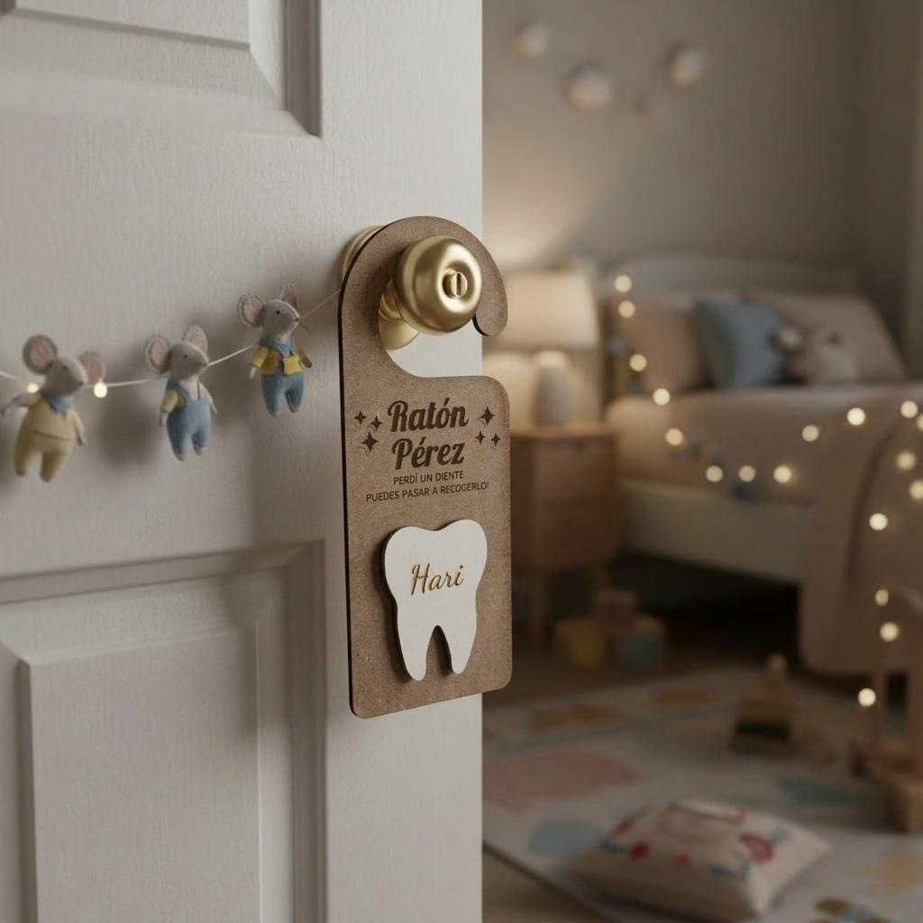 Colgador Puerta Ratón Pérez Personalizado