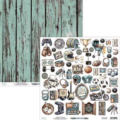 Hoja Para Recortar Man Cave Mintay Papers [0]