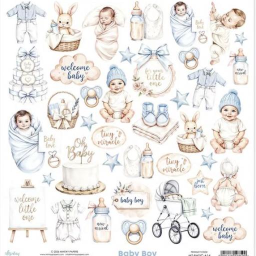 Hoja Para Recortar Baby Boy Mintay Papers [0]