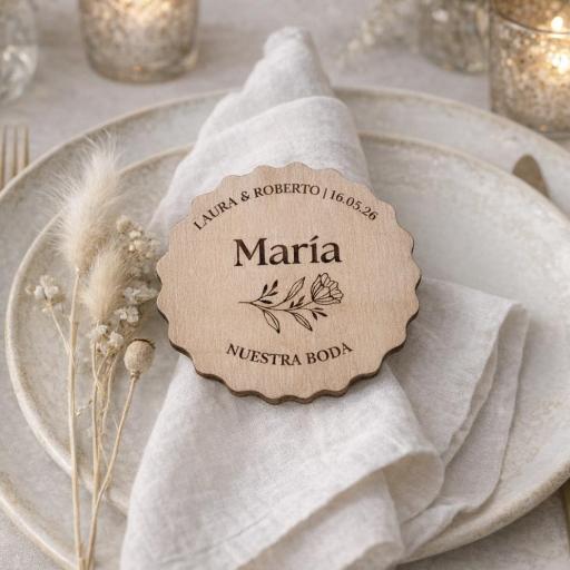 Marcasitios Galleta Personalizado En Madera 