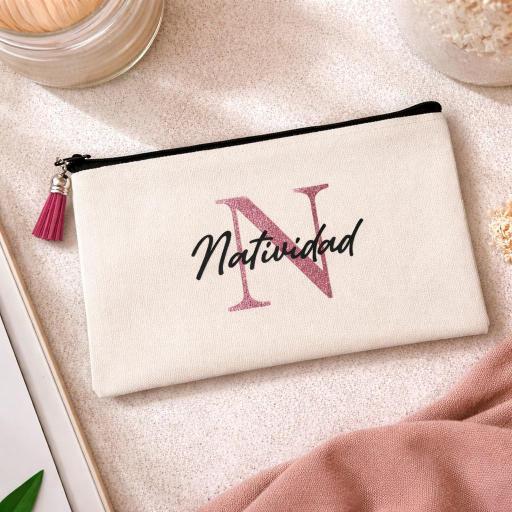 ​Neceser Personalizado Con Inicial Y Nombre