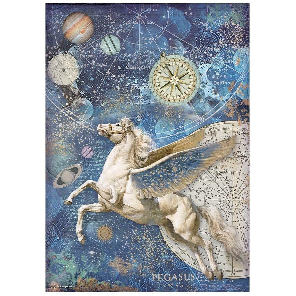 Papel de Arroz Pegasus Cosmos Infinity Stamperia 