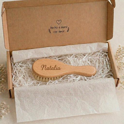 Cepillo Bebé Madera Personalizado [2]