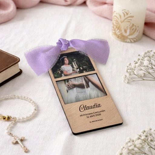 Marco de Madera Comunión Estilo Fotomatón [1]