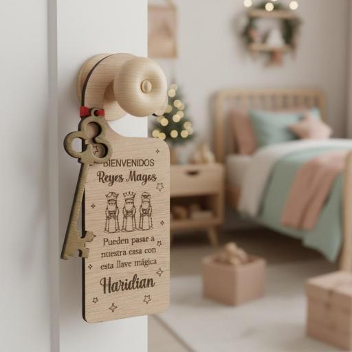 Colgador De Puerta Reyes Magos Personalizado El Rincon Scrap  [1]