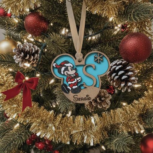 Bola Navidad Minnie ó Mickey Personalizada El Rincon Scrap [0]