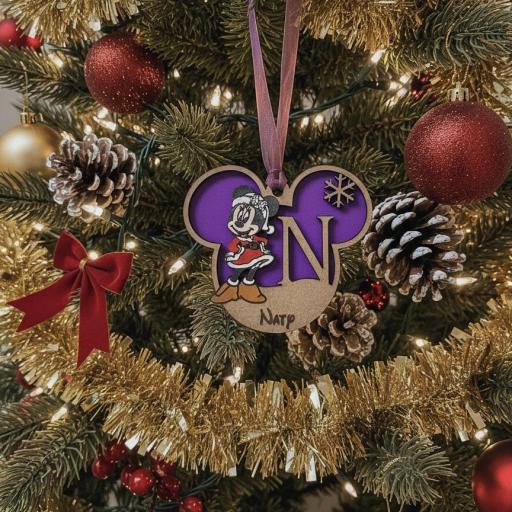 Bola Navidad Minnie ó Mickey Personalizada El Rincon Scrap [1]