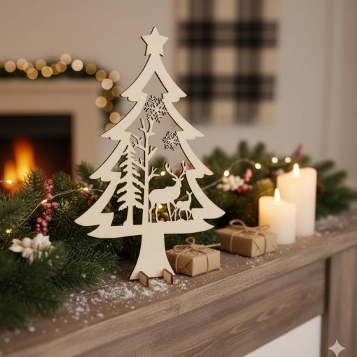 Arbol Winter Madera De Chopo Hausa
