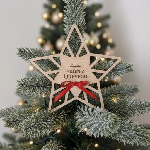 Estrella Copa Arbol De Navidad Personalizada 