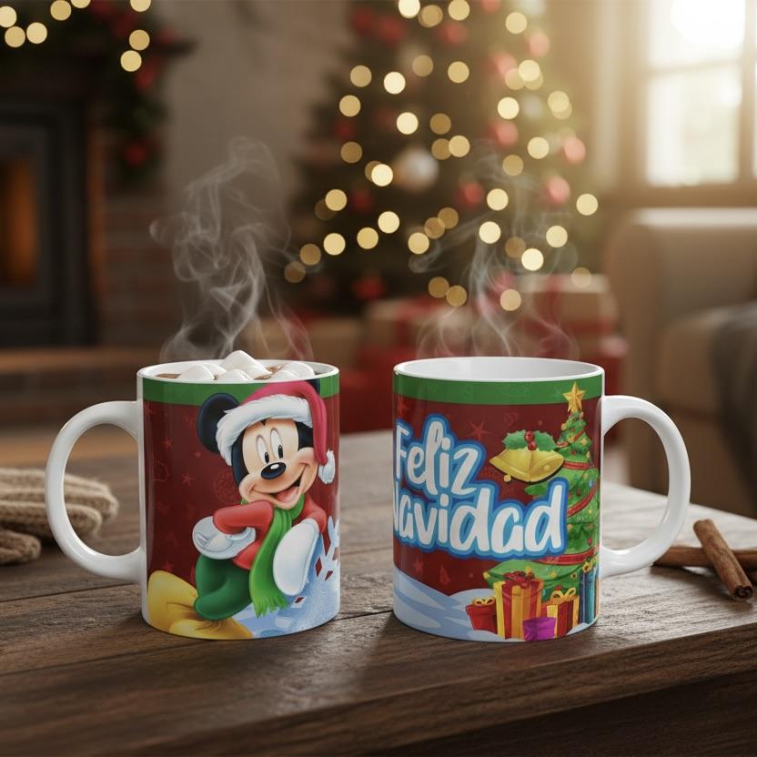 Taza Navidad Disney Varios Modelos