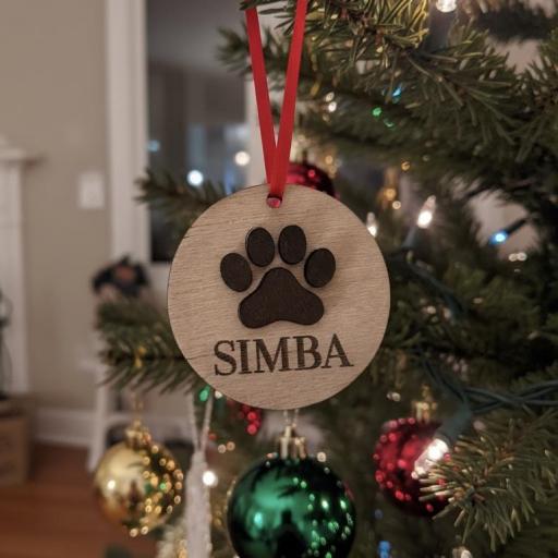 Bola Navidad Mascota Doble Capa Personalizada Varios Modelos El Rincon Scrap [0]