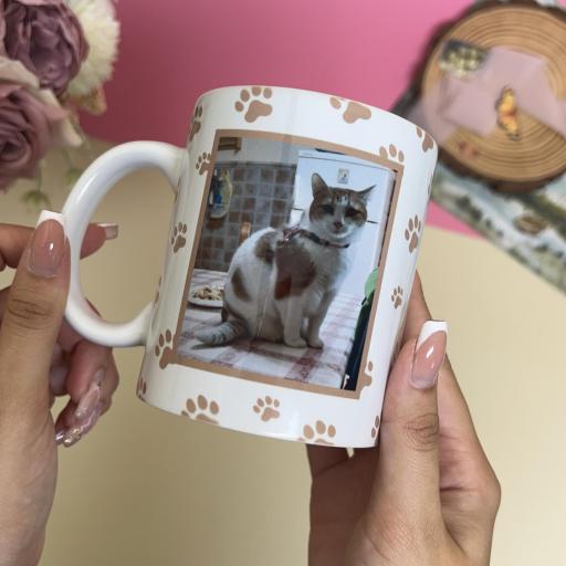 Taza Personalizada Mascotas – Ilustración + Foto Real [7]