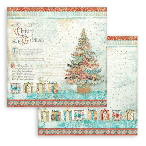 Set de Papeles Christmas Greetings Stamperia  [3]